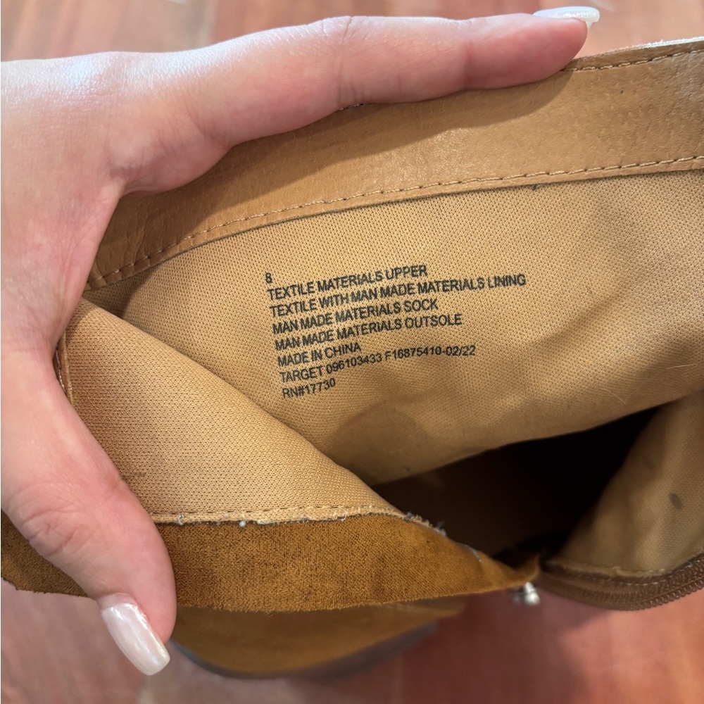 Target Multicolor Patchwork Heeled Boots - image 5